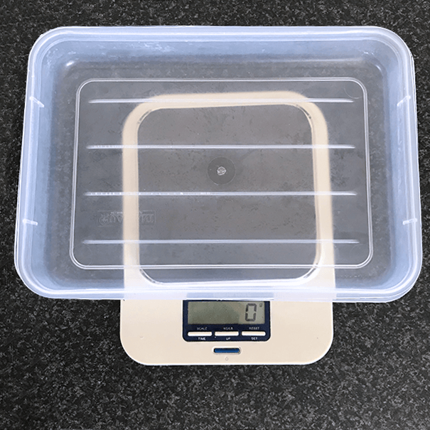 Taring your scales with a container