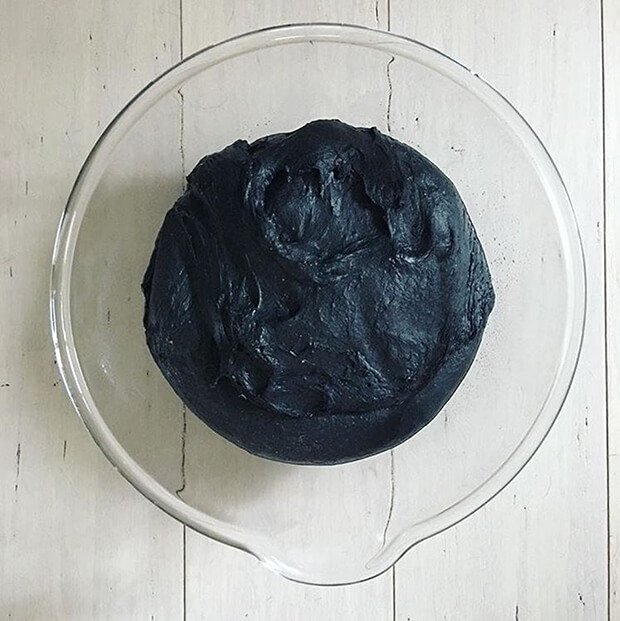 Activated charcoal BLME Sourdough dough risging