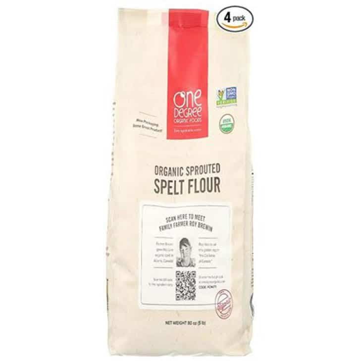 Sprouted spelt flour (Organic) home delivered by Amazon USA bulk pack (4)