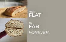 Why sourdough bread is flat. Fix flat sourdough bread. The ultimate Sourdough Bread troubleshooting guide. Printable Sourdough eBook